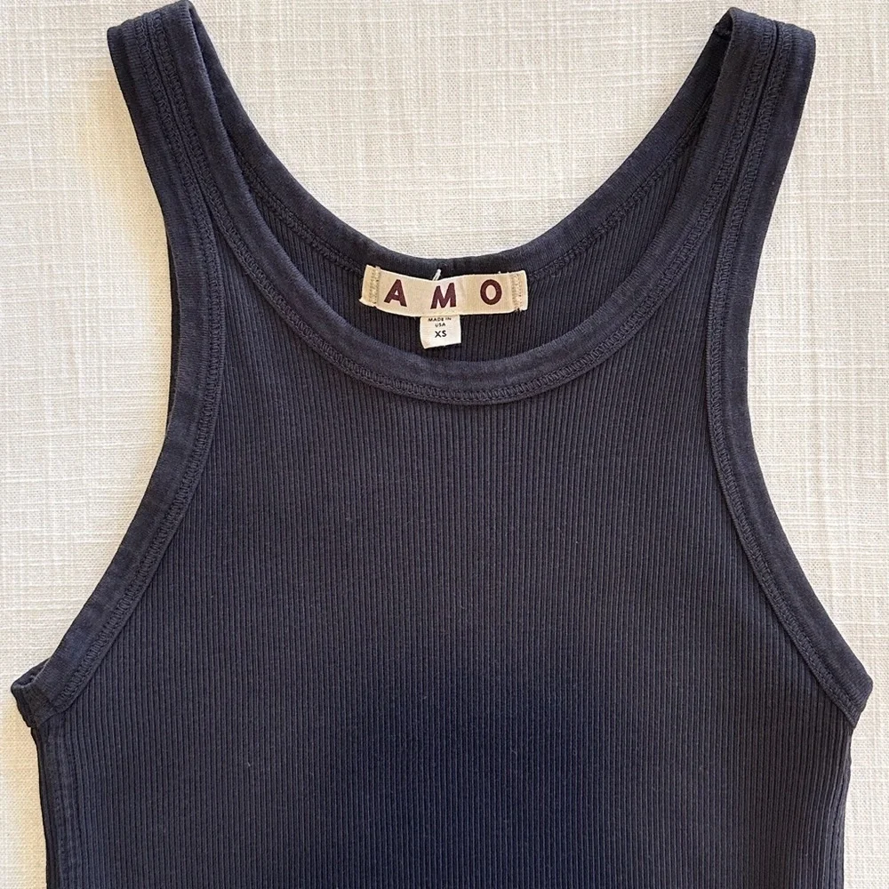 AMO Ribbed Long Tank - Picture 5 of 7